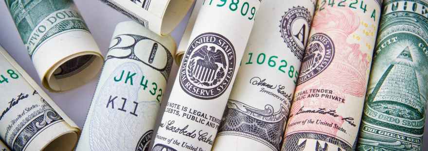 Make money from home - dollar bills